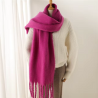 Women’s Cashmere-Feel Winter Scarf – Soft Oversized Fringed Wrap for Cold-Weather Everyday and Occasion Wear