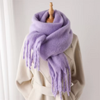 Women’s Cashmere-Feel Winter Scarf – Soft Oversized Fringed Wrap for Cold-Weather Everyday and Occasion Wear