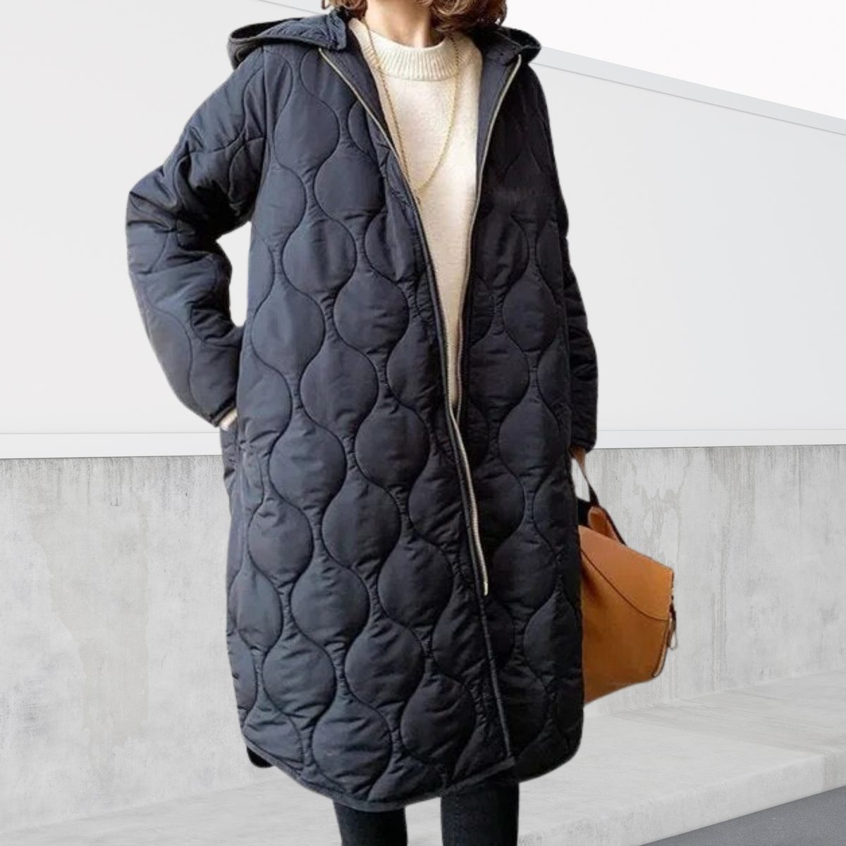 Oversized Hooded Parka with Unique Accents