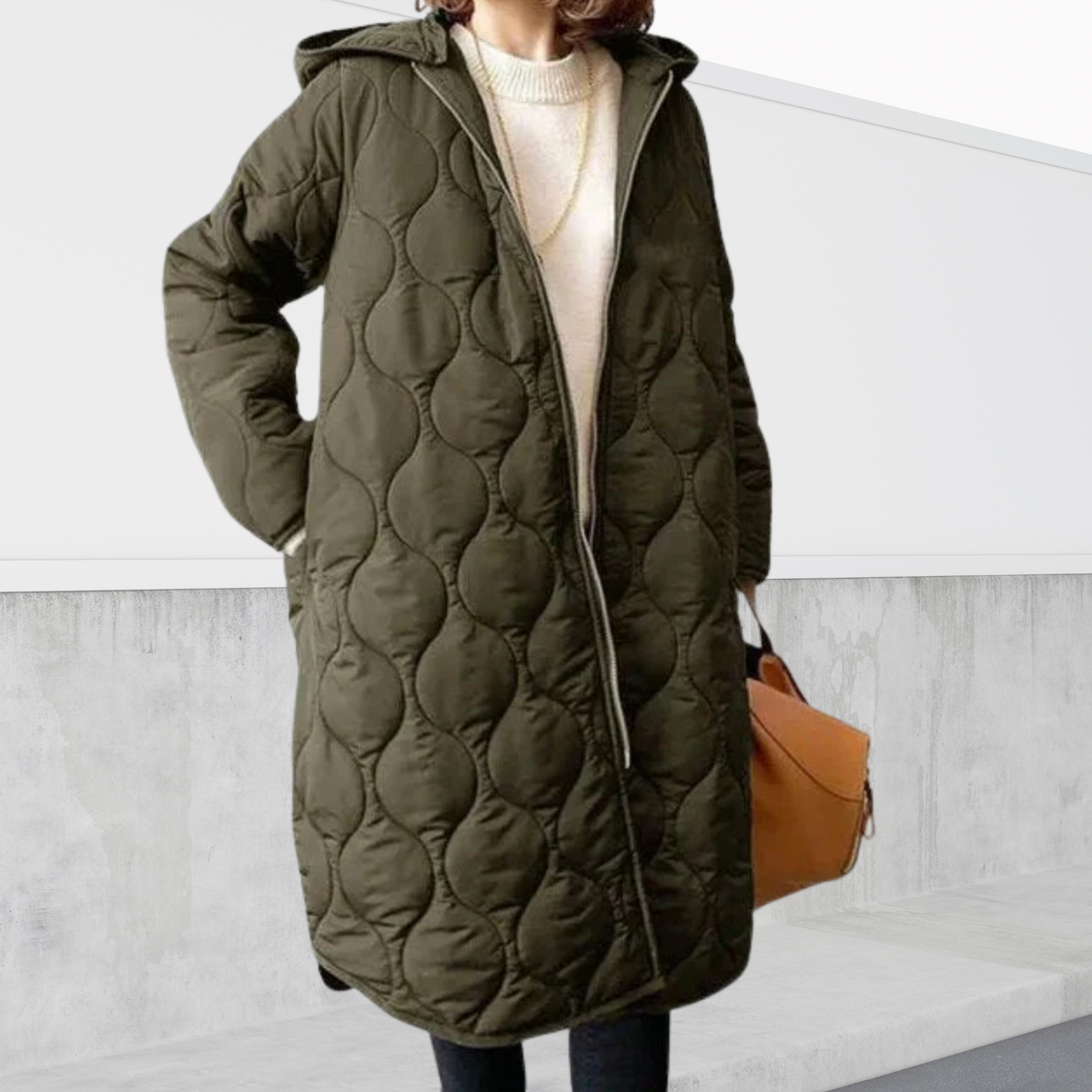 Oversized Hooded Parka with Unique Accents