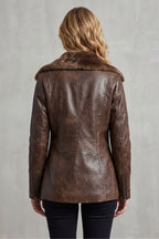 Shearling-lined elegance | Leather jacket