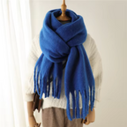 Women’s Cashmere-Feel Winter Scarf – Soft Oversized Fringed Wrap for Cold-Weather Everyday and Occasion Wear