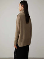 Women’s Cashmere Blend Roll-Neck Jumper – Soft Knit for Autumn and Winter