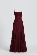 Women’s Lace Evening Maxi Dress Elegant Formal Occasion Gown