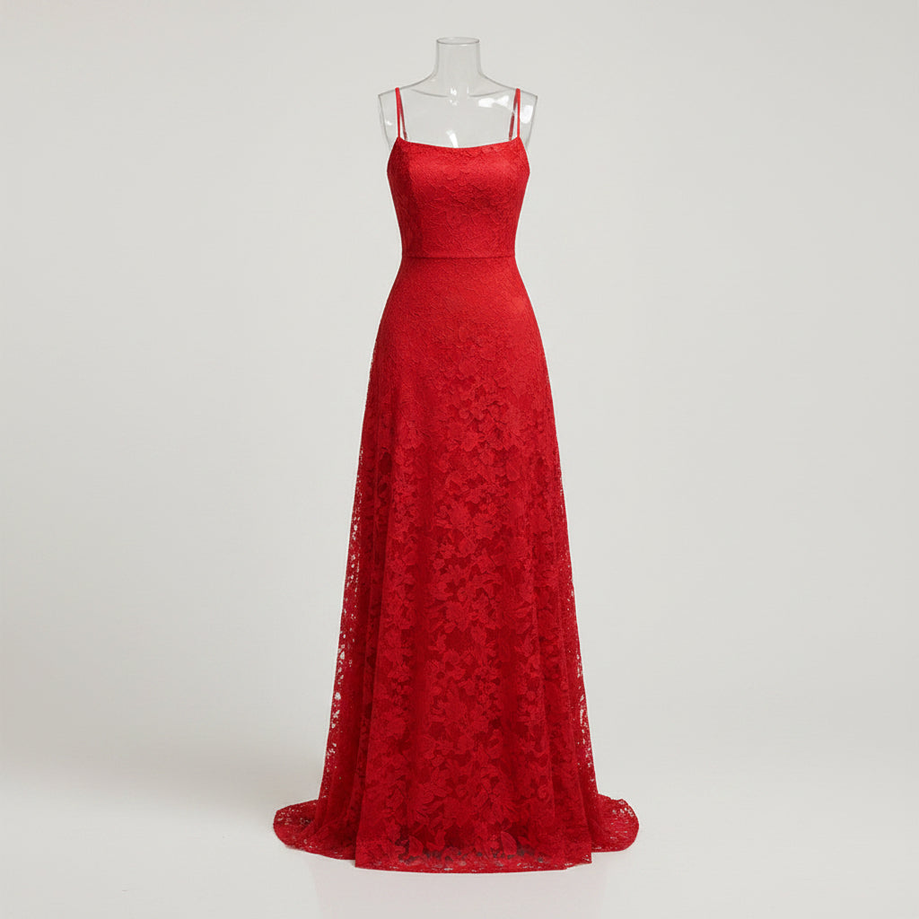 Women’s Lace Evening Maxi Dress Elegant Formal Occasion Gown