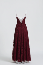 Women’s Lace Evening Maxi Dress Elegant Formal Occasion Gown