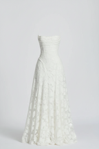 Women’s Lace Evening Maxi Dress Elegant Formal Occasion Gown
