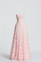 Women’s Lace Evening Maxi Dress Elegant Formal Occasion Gown