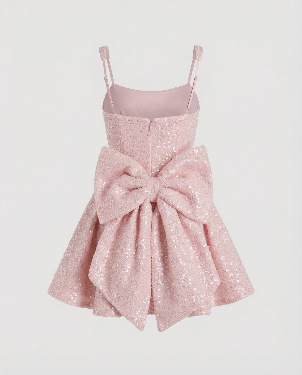 Women's Sequin Fit-and-Flare Mini Dress Square-Neck
