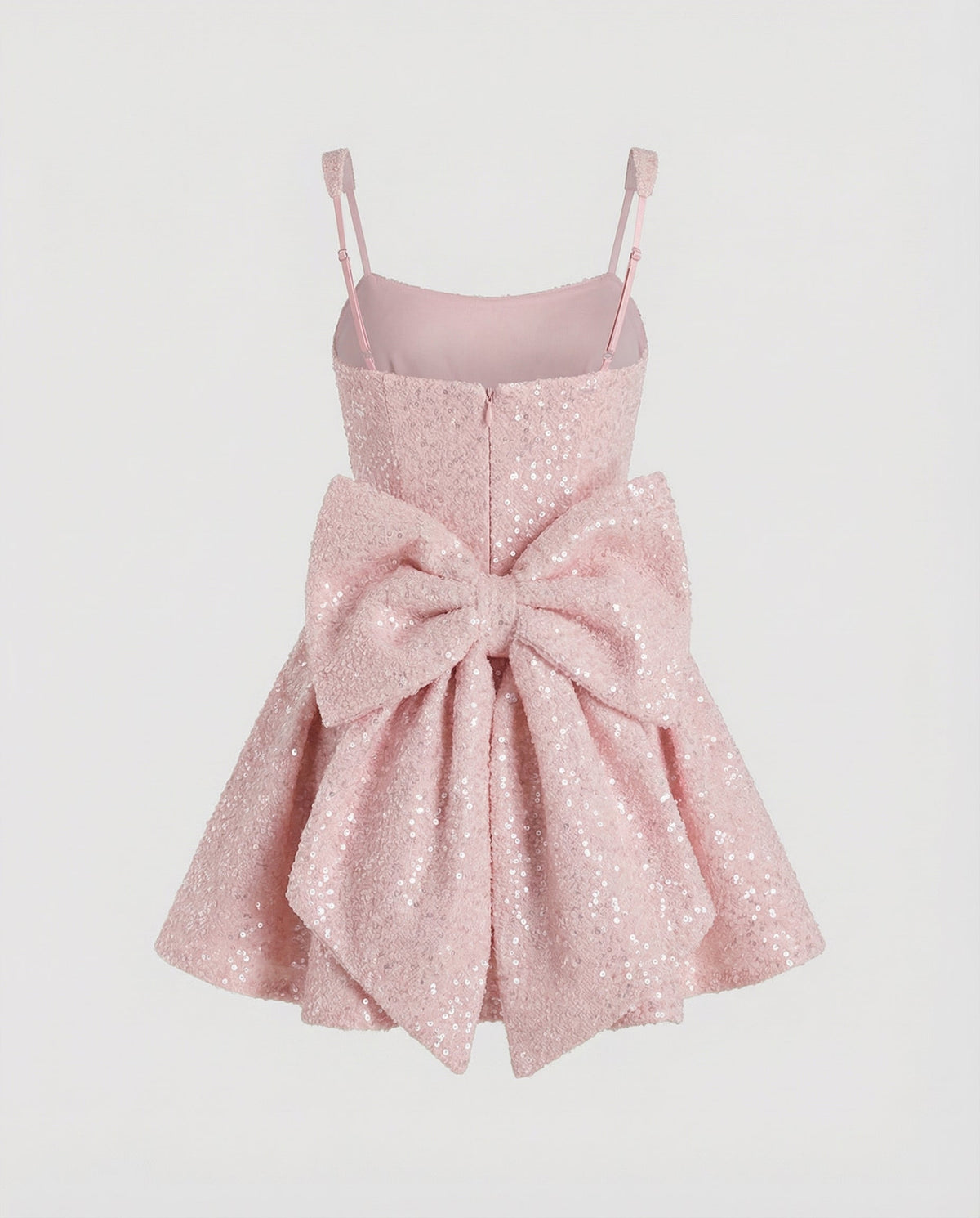 Women's Sequin Fit-and-Flare Mini Dress Square-Neck