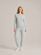 Women’s Thermal Lounge Set – Long-Sleeve Sweatshirt with Fleece-Lined Joggers for Cold-Weather Layering and Home Wear