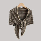 Women’s Soft Wool-Blend Triangle Scarf – Warm Printed Wrap for Autumn and Winter Everyday Layering