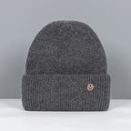 Women’s Soft Knit Beanie – Cashmere Rabbit-Fur Blend Winter Hat for Autumn and Winter Wear