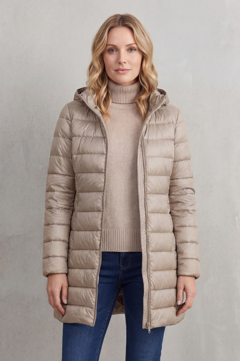 Featherlight warmth | Hooded down jacket