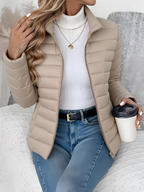 Women’s Lightweight Quilted Jacket – Water-Repellent Tailored Layer for Transitional Weather