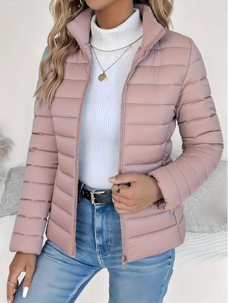 Women’s Lightweight Quilted Jacket – Water-Repellent Tailored Layer for Transitional Weather