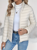 Women’s Lightweight Quilted Jacket – Water-Repellent Tailored Layer for Transitional Weather