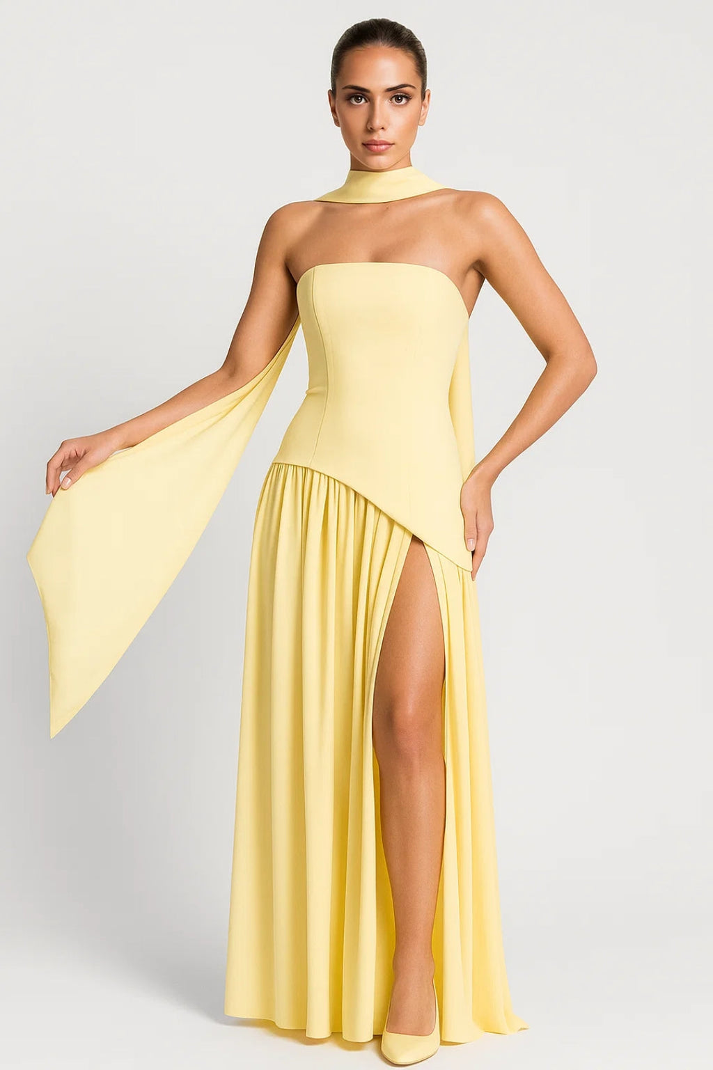 Thessaly | Lightweight V-Neck Midi Dress