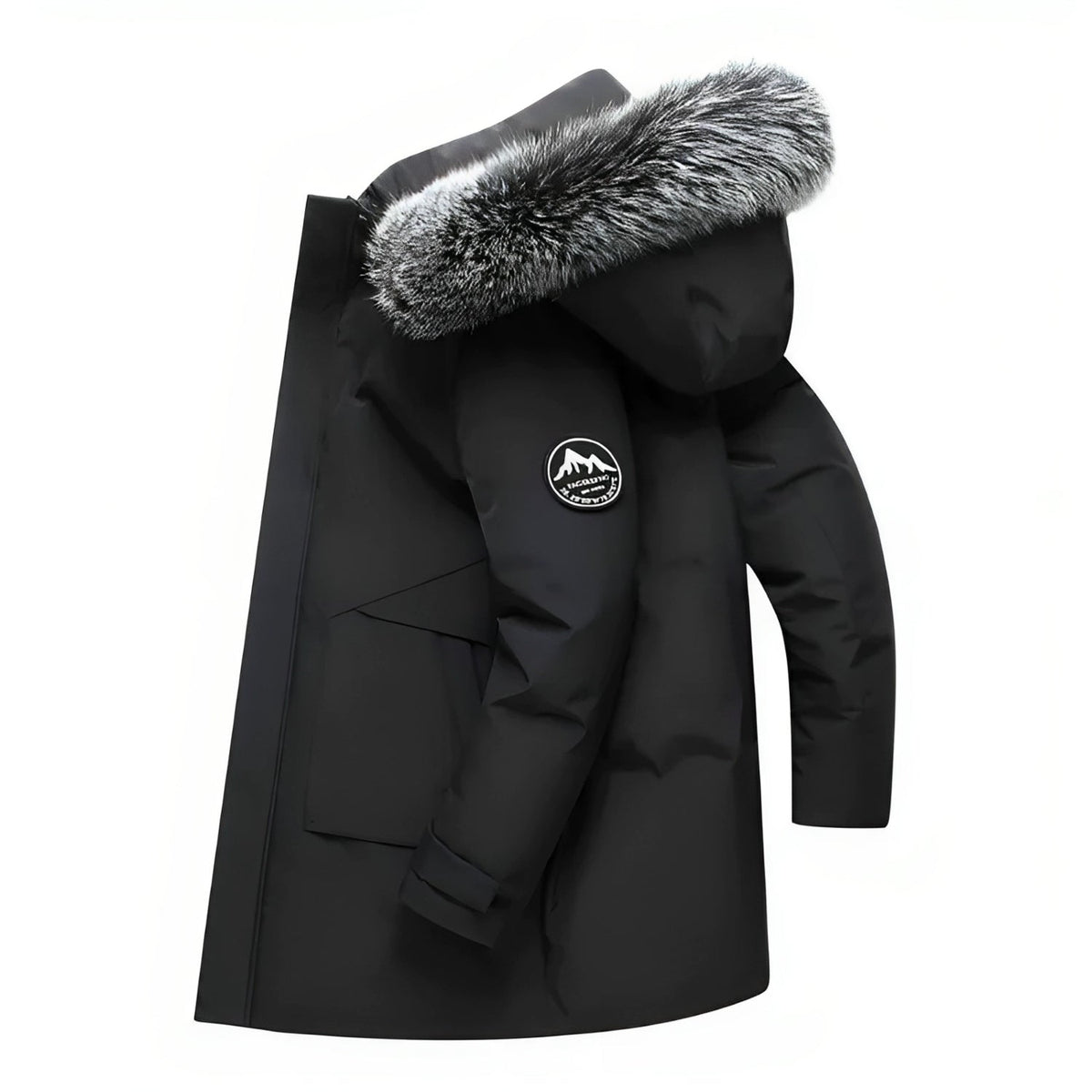 Women’s Fur-Trimmed Hooded Long Winter Coat – Warm Relaxed Layer for Everyday City Wear Winter Travel Outdoor Walks and Cold-Weather Casual Styling