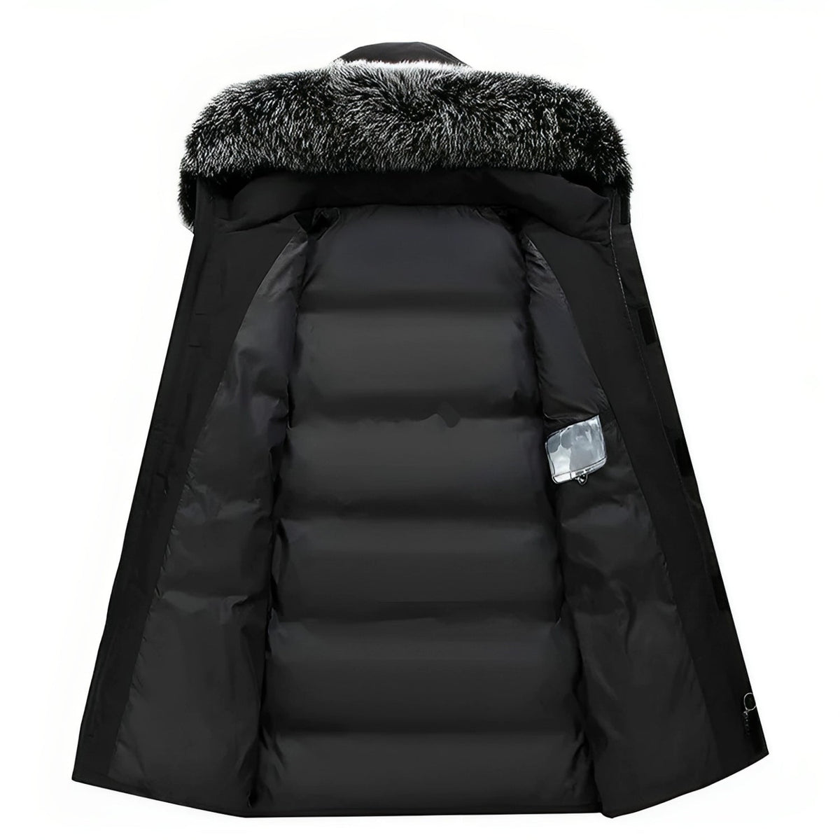 Women’s Fur-Trimmed Hooded Long Winter Coat – Warm Relaxed Layer for Everyday City Wear Winter Travel Outdoor Walks and Cold-Weather Casual Styling