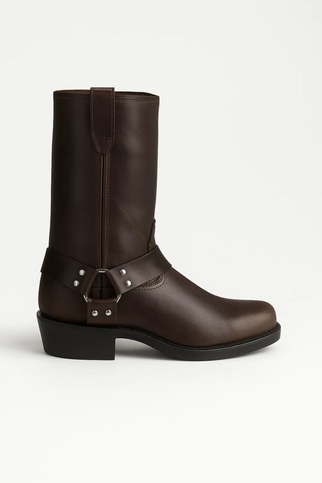 Women’s Knee High Biker Boots – Studded Harness Stylish Durable Streetwear Footwear