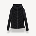 Women's Chevron Quilted Jacket with Hood