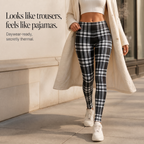Wearbella | Plaid Brushed-Lining Thermal Leggings