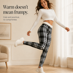 Wearbella | Plaid Brushed-Lining Thermal Leggings