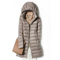 Women’s Longline Hooded Puffer Coat – Ultralight Quilted Winter Layer for Everyday Cold-Weather Wear