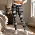 Wearbella | Plaid Brushed-Lining Thermal Leggings