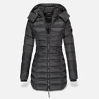 Valmonti | Women’s Puffer Quilted Slim Mid-Length Jacket