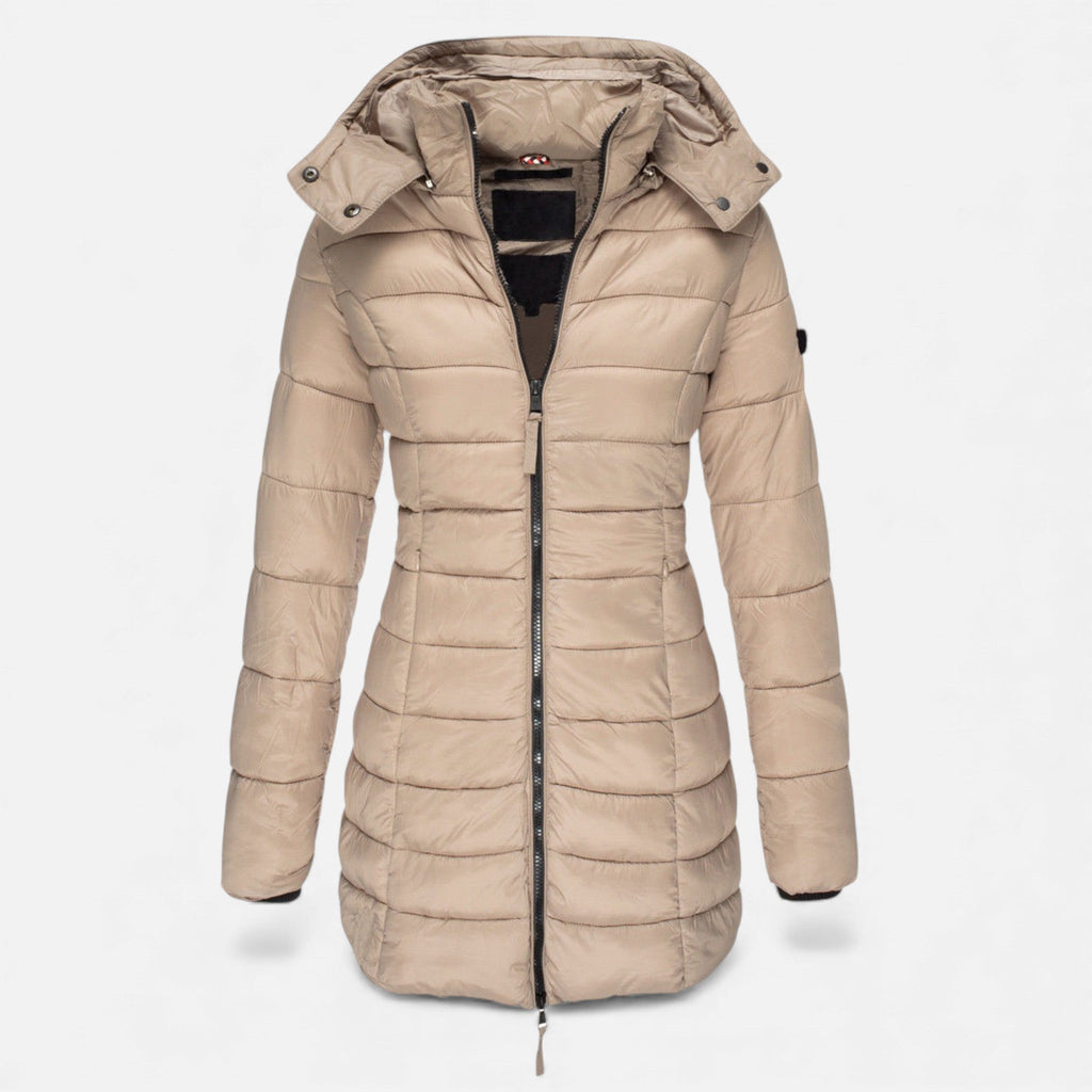 Valmonti | Women’s Puffer Quilted Slim Mid-Length Jacket
