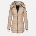Valmonti | Women’s Puffer Quilted Slim Mid-Length Jacket
