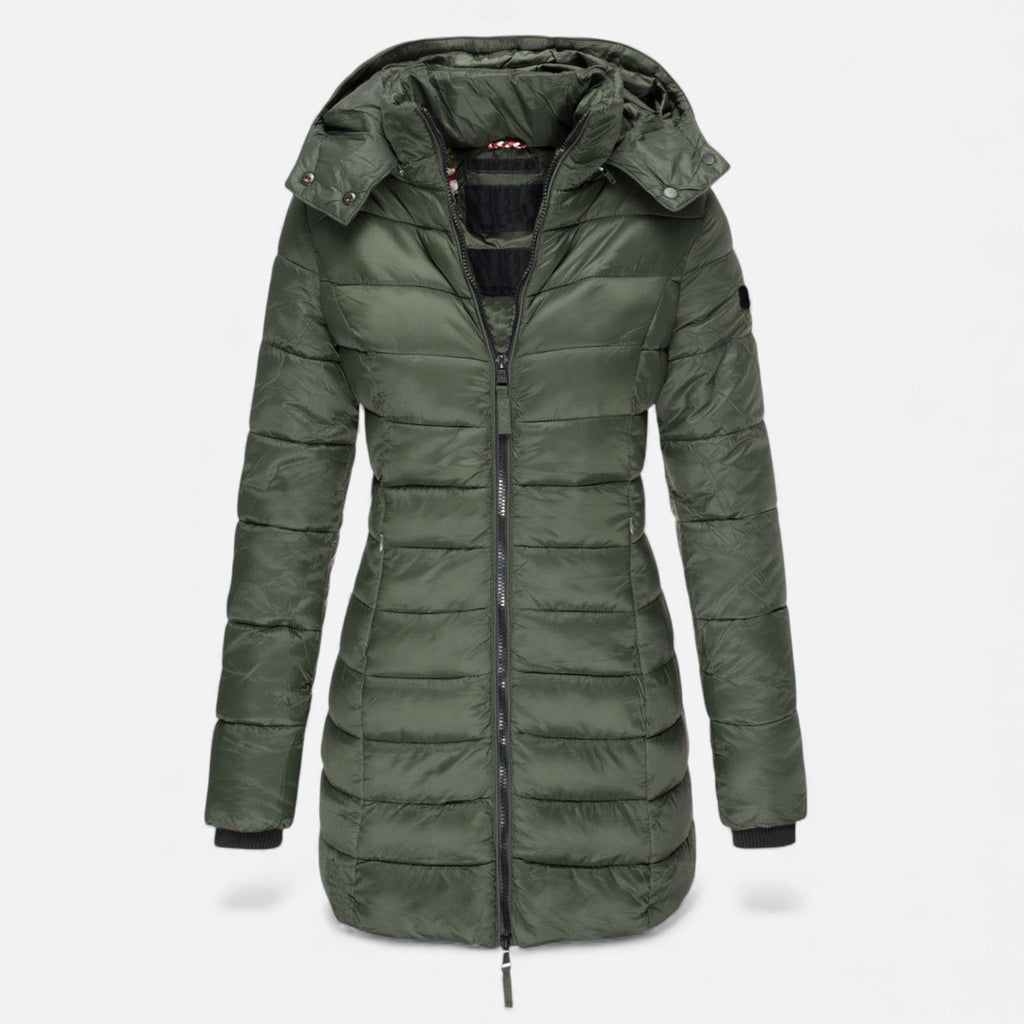 Valmonti | Women’s Puffer Quilted Slim Mid-Length Jacket