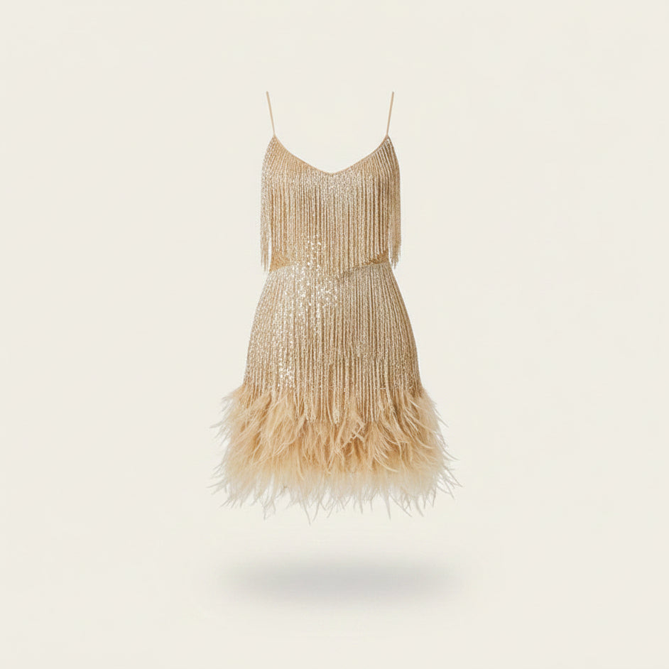Women’s Sequin Spaghetti Strap Cocktail Dress Elegant Fitted Party Wear Evening Glamour