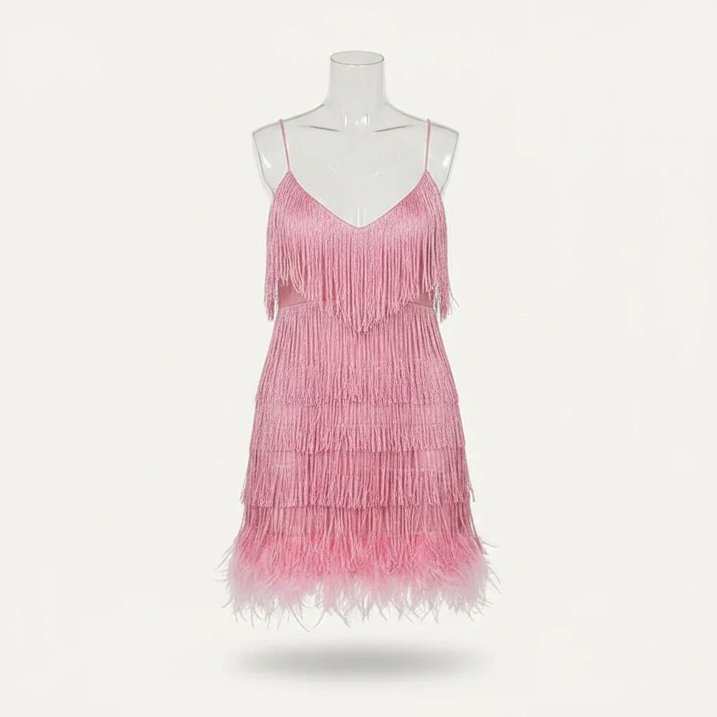 Women’s Sequin Spaghetti Strap Cocktail Dress Elegant Fitted Party Wear Evening Glamour