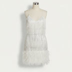 Women’s Sequin Spaghetti Strap Cocktail Dress Elegant Fitted Party Wear Evening Glamour